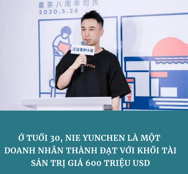 Nie Yunchen ông chủ chuỗi cửa hàng trà sữa Heytea